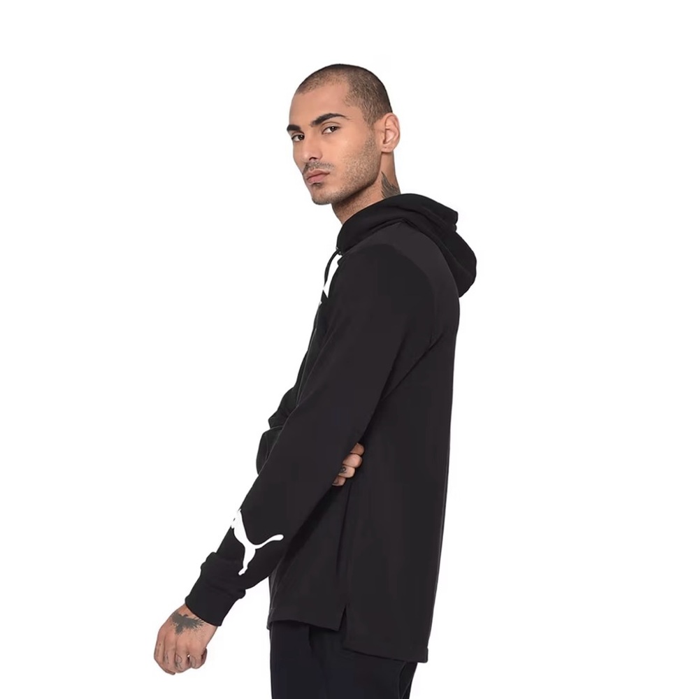 PUMA Big Logo Men's Black Hoodie - Picture 3 of 9